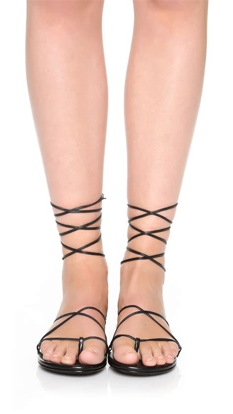 michael kors laces|Michael Kors lace up sandals.